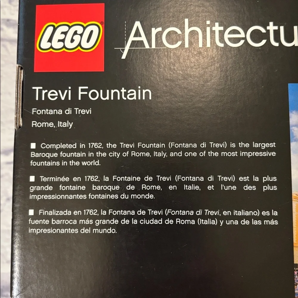 LEGO Architecture 21020 Trevi Fountain Retired Set NEW In Sealed Box NWT